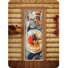 Дверь для сауны DoorWood (Дорвуд) 60x190 Престиж Фотопечать A059 правая
