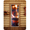 Дверь для сауны DoorWood (Дорвуд) 60x190 Престиж Фотопечать A060 левая