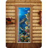 Дверь для сауны DoorWood (Дорвуд) 70x180 Престиж Фотопечать A087 левая