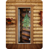 Дверь для сауны DoorWood (Дорвуд) 80x190 Престиж Фотопечать A007 левая