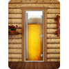 Дверь для сауны DoorWood (Дорвуд) 80x190 Престиж Фотопечать A014 правая