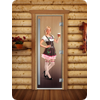 Дверь для сауны DoorWood (Дорвуд) 80x190 Престиж Фотопечать A016 правая