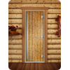 Дверь для сауны DoorWood (Дорвуд) 80x190 Престиж Фотопечать A019 правая