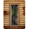 Дверь для сауны DoorWood (Дорвуд) 80x200 Престиж Фотопечать A002 правая