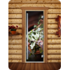 Дверь для сауны DoorWood (Дорвуд) 80x200 Престиж Фотопечать A008 левая