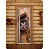 Дверь для сауны DoorWood (Дорвуд) 80x200 Престиж Фотопечать A009 правая
