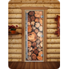 Дверь для сауны DoorWood (Дорвуд) 80x200 Престиж Фотопечать A044 правая
