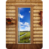 Дверь для сауны DoorWood (Дорвуд) 80x200 Престиж Фотопечать A092 левая