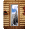 Дверь для сауны DoorWood (Дорвуд) 80x200 Престиж Фотопечать A095 правая