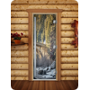 Дверь для сауны DoorWood (Дорвуд) 80x200 Престиж Фотопечать A096 правая