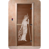 Дверь для сауны DoorWood (Дорвуд) 60x190 Основная серия Рим (бронза) правая