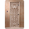 Дверь для сауны DoorWood (Дорвуд) 70x200 Основная серия Флоренция (бронза) правая