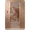 Дверь для сауны DoorWood (Дорвуд) 70x200 Основная серия Япония (бронза) правая