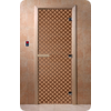Дверь для сауны DoorWood (Дорвуд) 80x180 Основная серия Мираж (бронза матовое) правая