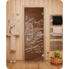 Дверь для сауны DoorWood (Дорвуд) 70x190 Эталон Китай (бронза) правая