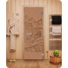 Дверь для сауны DoorWood (Дорвуд) 80x200 Эталон Китай (бронза матовая) левая