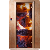 Дверь для сауны DoorWood (Дорвуд) 70x190 Классика Фотопечать A060, правая, коробка хвоя
