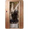Дверь для сауны DoorWood (Дорвуд) 70x190 Классика Фотопечать A061, правая, коробка хвоя