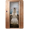 Дверь для сауны DoorWood (Дорвуд) 70x190 Классика Фотопечать A063, правая, коробка хвоя