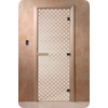 Дверь для сауны DoorWood (Дорвуд) 70x210 Основная серия Мираж (сатин), правая