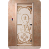 Дверь для сауны DoorWood (Дорвуд) 70x210 Основная серия Посейдон (сатин), правая