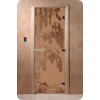 Дверь для сауны DoorWood (Дорвуд) 80x210 Основная серия Берёза (бронза матовое), левая