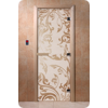 Дверь для сауны DoorWood (Дорвуд) 80x210 Основная серия Венеция (сатин), левая