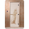 Дверь для сауны DoorWood (Дорвуд) 90x200 Основная серия Рим (сатин), правая