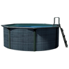 Морозоустойчивый бассейн PoolMagic Rattan круглый 5.5x1.3 м с лестницей