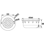       . 30  Pool King N607V, LED, RGB 2 ., 12 AC