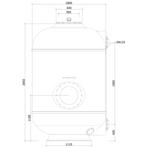  Фильтр песочный Evospace Stellar д.1800 мм, DN125, H=2900 мм, звезда (EF.S1800S)