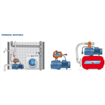  Поверхностный эжекторный насос Pedrollo JSW 1A