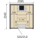    Harvia Solide Indoor S2122LD