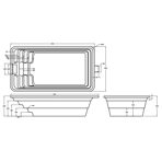    Ocean premium  6535 6,5x3.5x1.5  : 