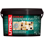 Litokol Смесь на эпоксидной основе (2-х компонентная) STARLIKE Defender EVO S.125 Grigio Cemento, ведро 2 кг