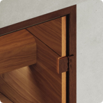  Дверь для турецкой бани DoorWood (Дорвуд) 70x200 АРТ Wood 21 бронза, правая