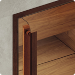  Дверь для турецкой бани DoorWood (Дорвуд) 70x200 АРТ Wood 21 бронза, правая