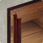  Дверь для турецкой бани DoorWood (Дорвуд) 80x190 АРТ Wood 52 прозрачное, левая