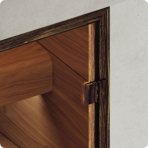  Дверь для турецкой бани DoorWood (Дорвуд) 80x190 АРТ Wood 85 прозрачное, левая