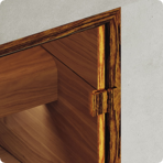  Дверь для турецкой бани DoorWood (Дорвуд) 80x190 АРТ Wood 92 прозрачное, левая